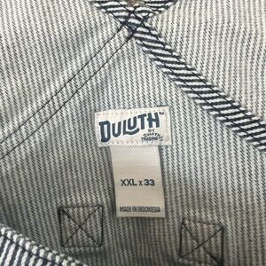 Duluth Womens Denim stripped Gardening Overalls Size XXLx33